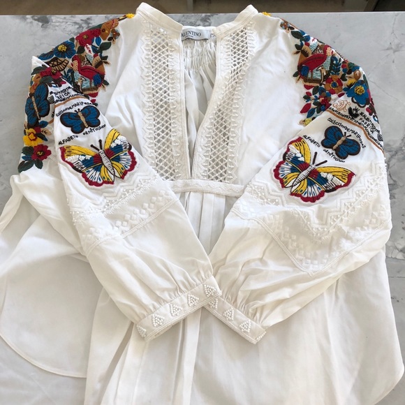 Valentino Tops - Stunning Valentino embroidered shirt